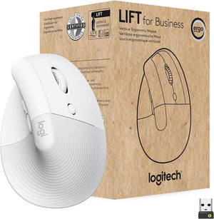 Logitech Lift for Business, Vertical Ergonomic Mouse Bluetooth Off White image 0