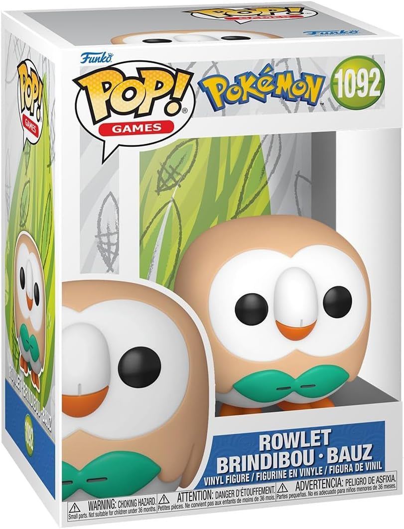 Pop! Games: Pokemon - Rowlet - Collectable Vinyl Figure - Gift Idea - Official Merchandise - Toys for Kids & Adults - Games Fans - Model Figure for Collectors and Display