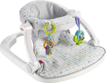Fisher-Price Portable Baby Chair Sit-Me-Up Floor Seat With Developmental Toys image 0
