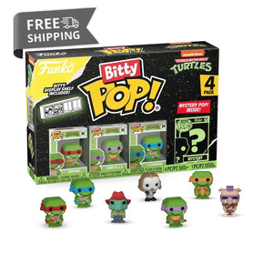 Funko Bitty POP! TMNT 4-Pack - Raphael, Donatello, Leonardo, + Mystery image 0