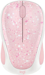 Logitech Mouse Beautiful pink/White Rose Splash M317 Wireless image 0