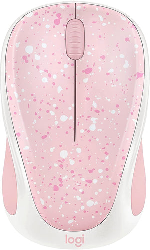 Logitech Mouse Beautiful pink/White Rose Splash M317 Wireless image 0