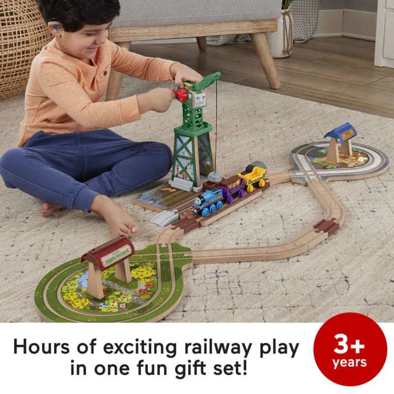 Wooden Railway Sodor Delivery Train Set Ultimate Gift for Preschool Kids