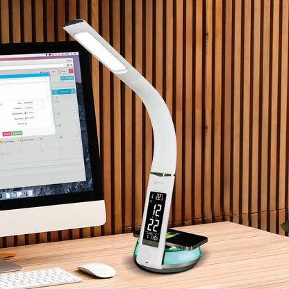 Ottlite Wireless Charging LED Lamp with Colour Changing Base in White image 0