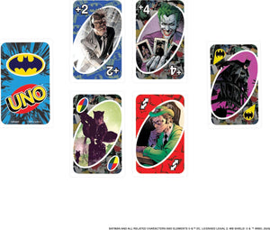 UNO Batman Card Game for Kids, Adults & Family with Collectible Deck & Special Rule Inspired by Batman Comics