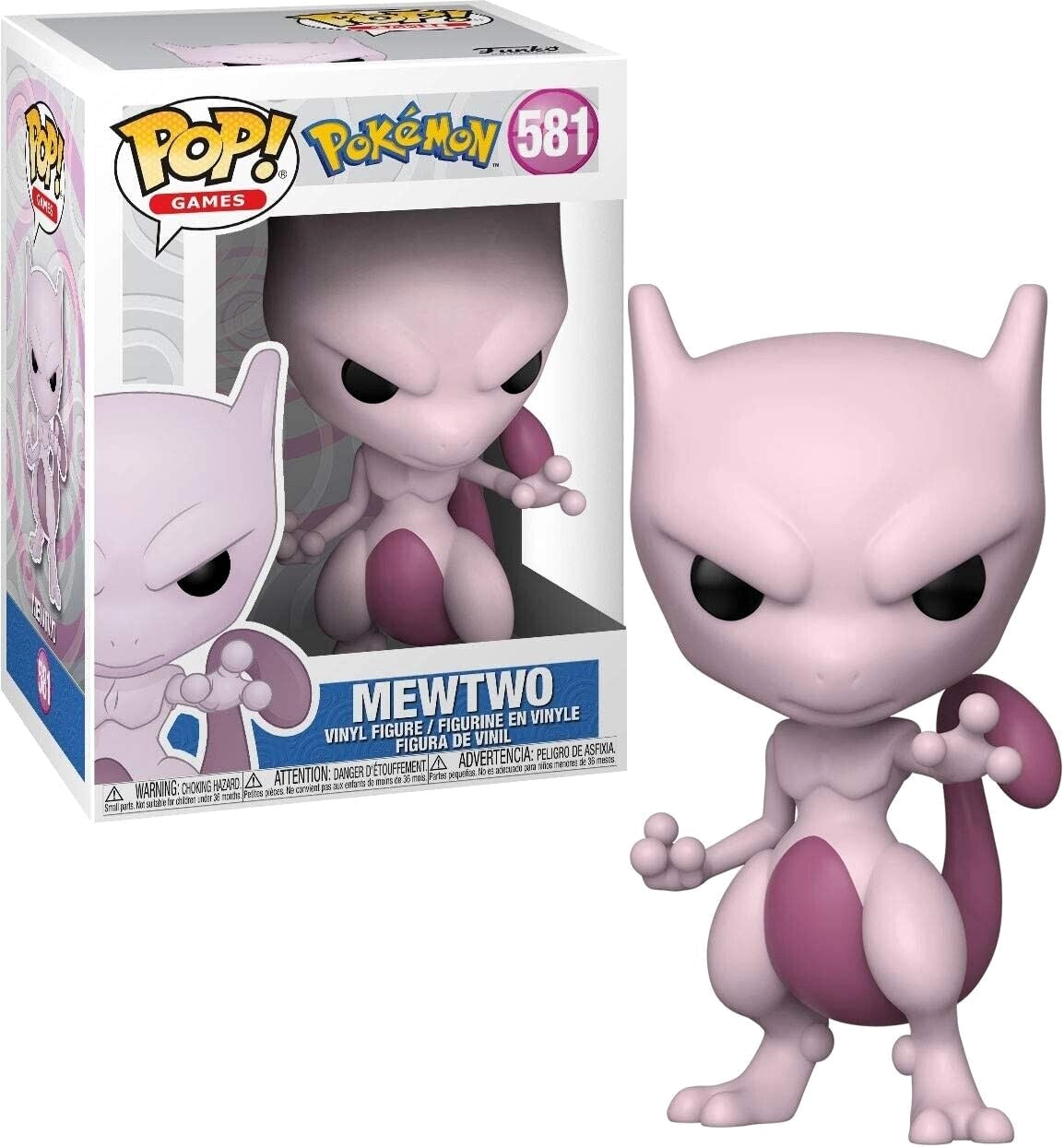 Funko Pop! Games: Pokémon - Mewtwo Vinyl Figure #581 image 0