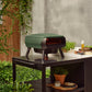 Witt Piccolo Rotante Gas Powered 13" Pizza Oven 5 Piece Bundle in Green