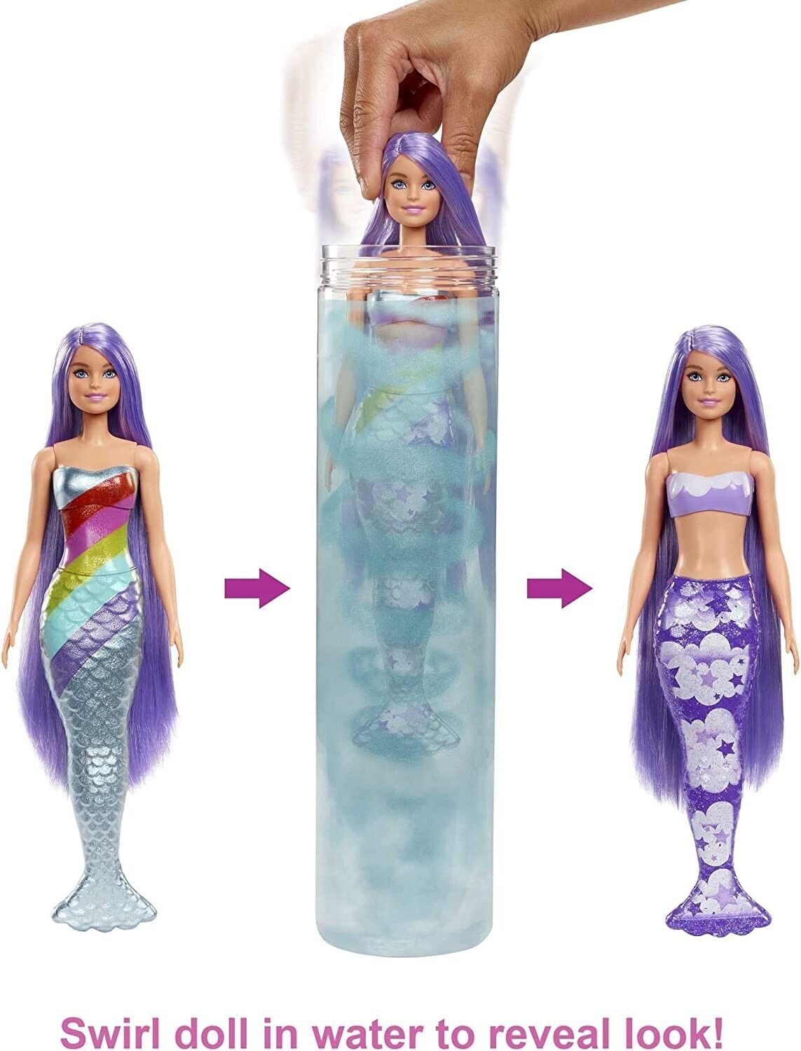 Barbie Color Reveal Mermaid Doll image 4