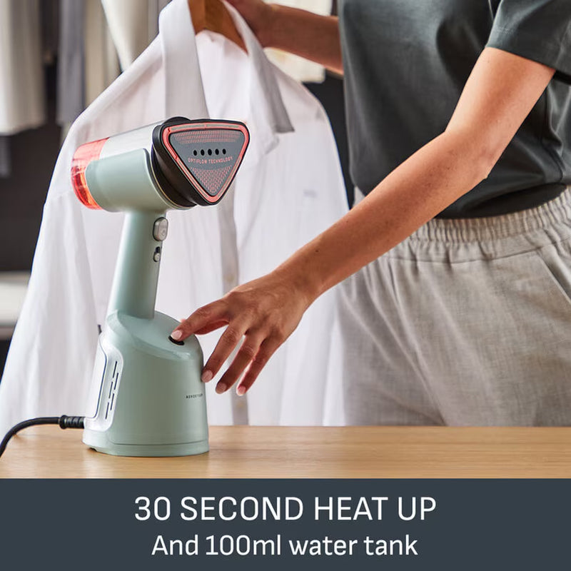 Tefal DT9814G0 Aerosteam Garment Steamer in Sage Green