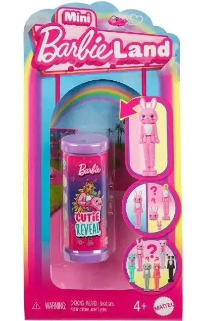 Mini BarbieLand Cutie Reveal Doll & Pet, Color Dream Series image 0