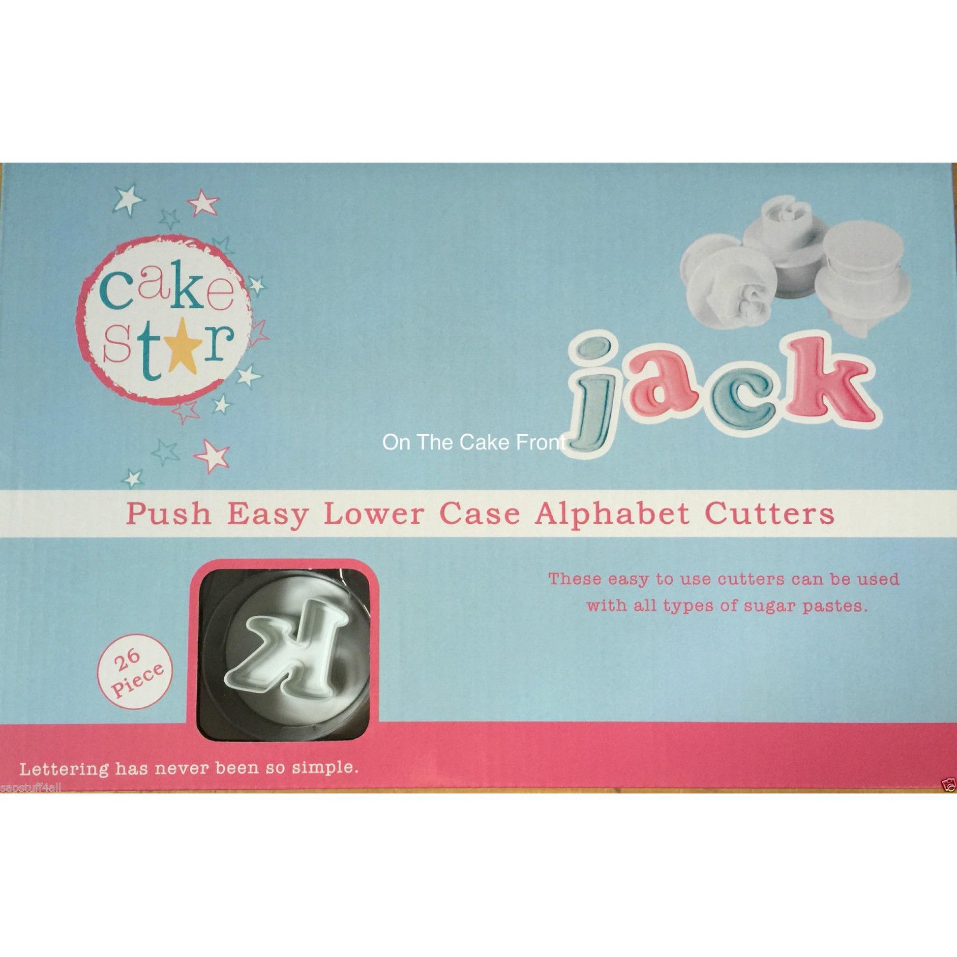 Push Easy Lowercase Alphabet Sugarcraft Cutters – 26-Piece Fondant & Icing Set image 4