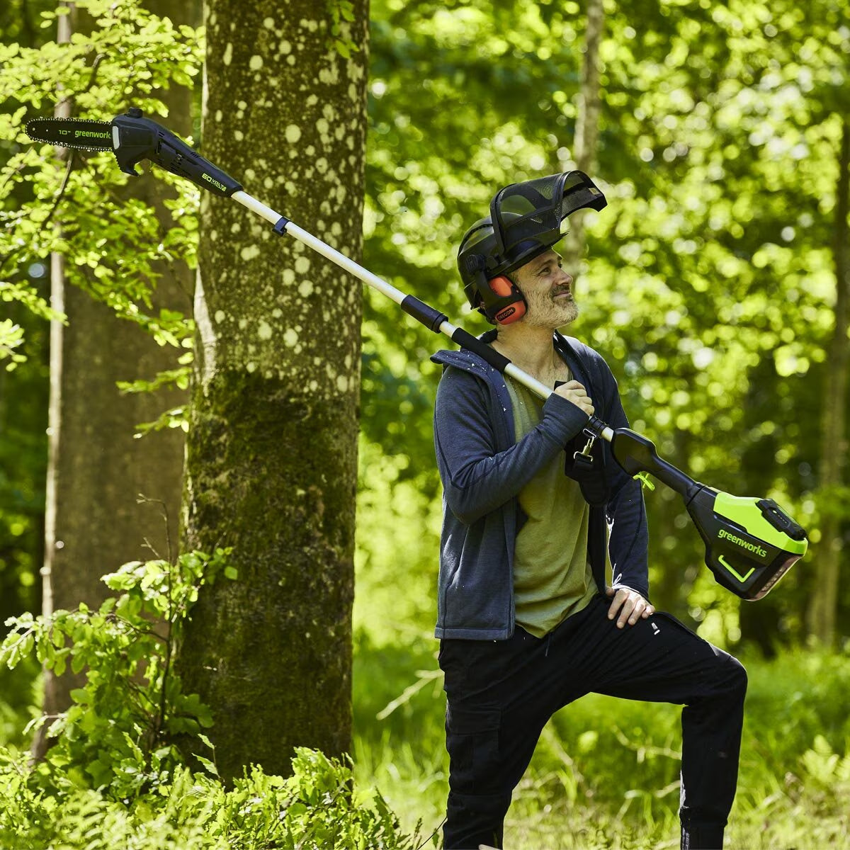 Greenworks 60V 25Cm Poletrimmer (Tool Only)