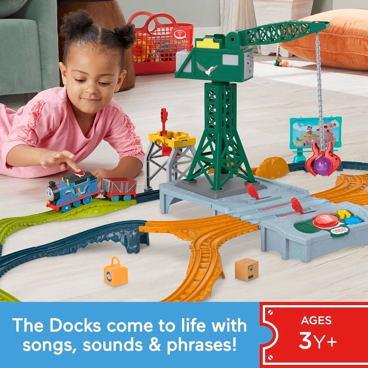 Thomas and Friends Talking Cranky Delivery Train Set image 0