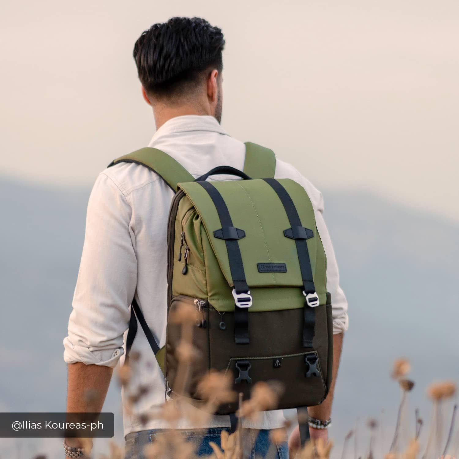 20L Camera Backpack, Camera Bags for Photographers Large Capacity Camera Case with Raincover 15.6 Inch Laptop Compartment Photography Backpack