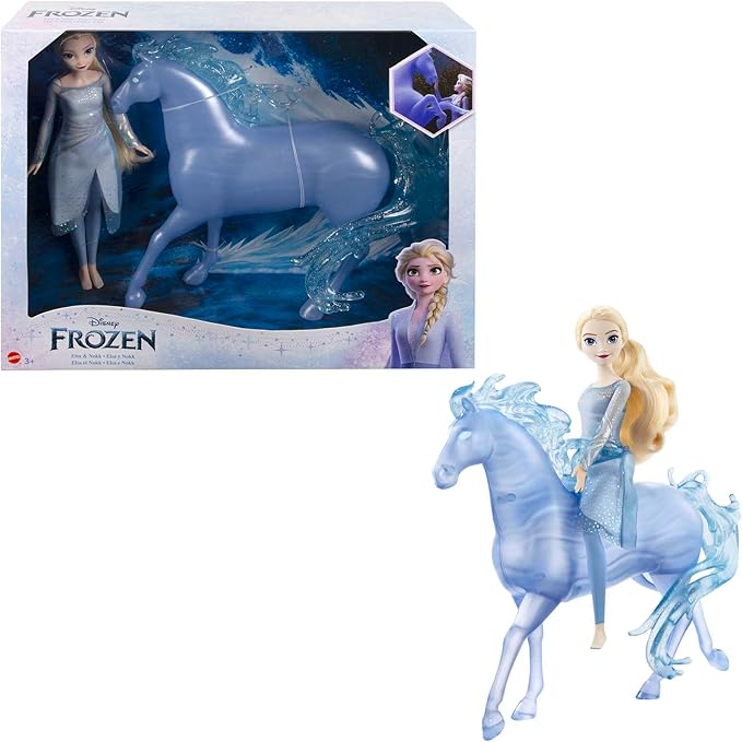 Disney Frozen Elsa Fashion Doll and Horse-Shaped Water Nokk Figure image 0