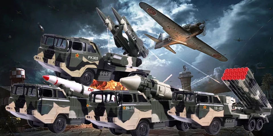 Military Missile Transport Army Truck's Long Range Missile Combat Toy image 0