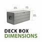 Lifetime 643 Litre (170 Gallon) Outdoor Storage Deck Box - Model 60508U