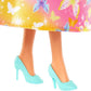 Barbie Royal Doll with Brightly Highlighted Fantasy Hair, Colorful Accessories, Yellow Ombre Bodice and Butterfly-Print Skirt, HRR09