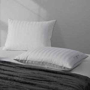 Hotel Grand Feather & down Rolled Pillow, 2 Pack