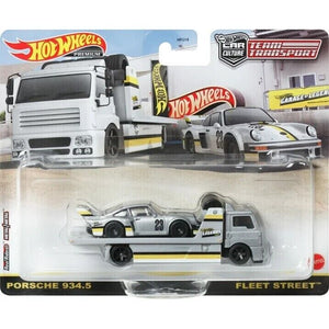 Hot Wheels Premium, Legends Transport Hauler and Porsche 934.5 image 0