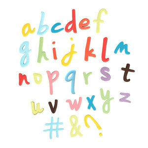 Push Easy Lowercase Script Alphabet & Symbols Cutters –Cake & Fondant Decorating image 1
