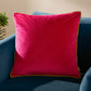 Furn Meridian Navy Velvet Feather Fill Cushion, 55 X 55 Cm