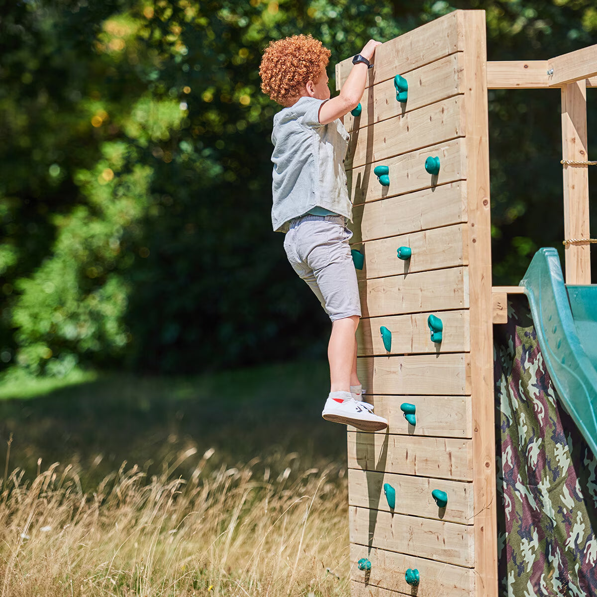 Plum Wooden Climbing Cube XL with Swing Arm (3+ Years)