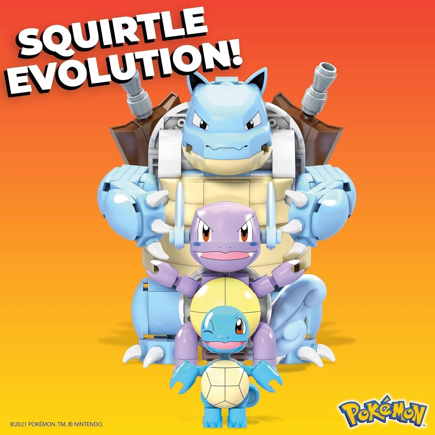 MEGA Pokémon Squirtle Building Toy Kit with 3 Action Figures image 4