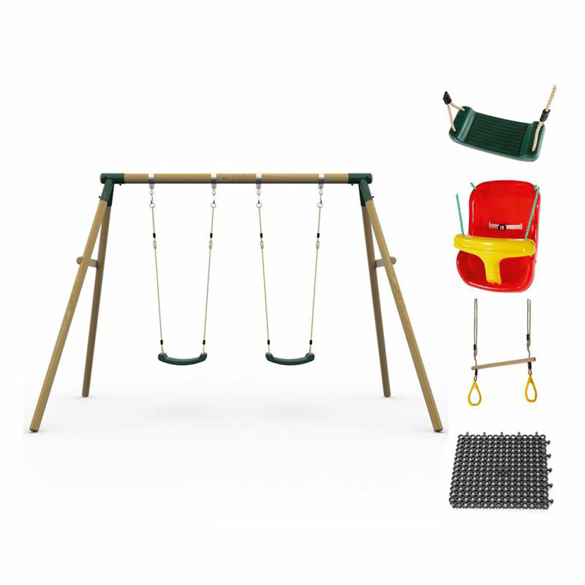Plum Ultimate Two Person Premium Wood Swing image 0