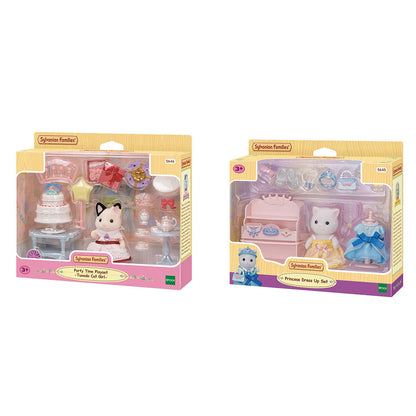 Sylvanian Families Princess Dress up Set & Party Time Tuxedo Cat Set Bundle (3+  image 0