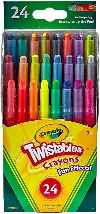 Crayola Crayons 24 Mini Twistables Special Effect Crayons image 0