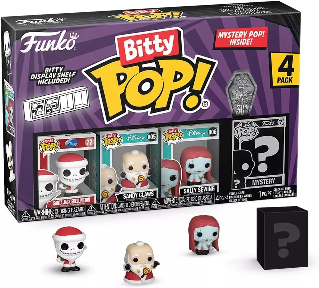 FUNKO Bitty Pop! The Nightmare Before Christmas 4-Pack image 0