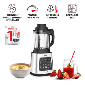 Tefal Perfectmix 2-In-1 Blender & Soup Maker with Removable Blades & Steaming Ba image 1