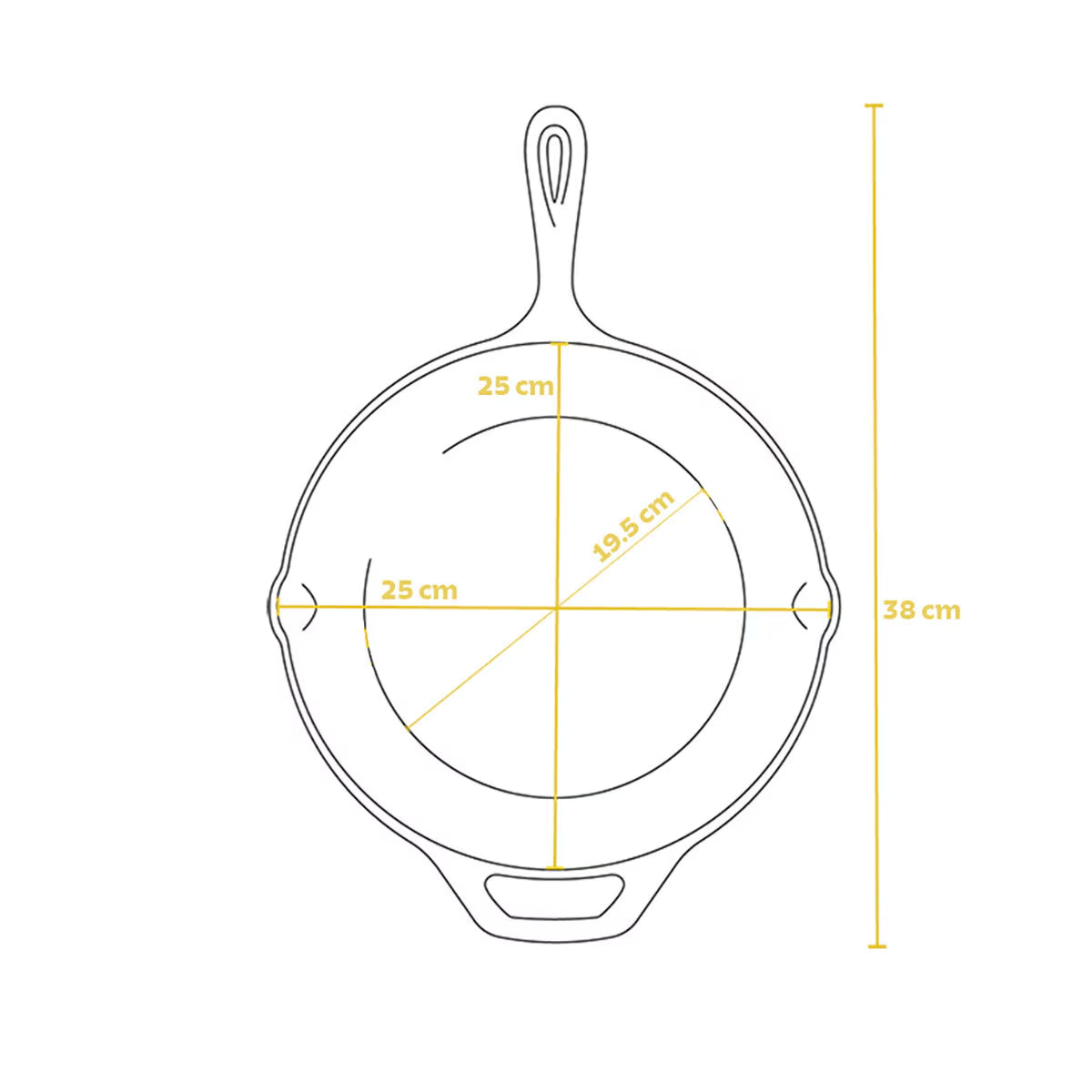 Tramontina Cast Iron Griddle Pan, 26Cm image 4