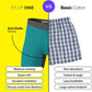 Mens Boxers Shorts, 1 Pair, anti Chafing Underwear for Men, Moisture-Wicking Boxer Shorts with 3D Pouch. Fabric Made from Bamboo Viscose