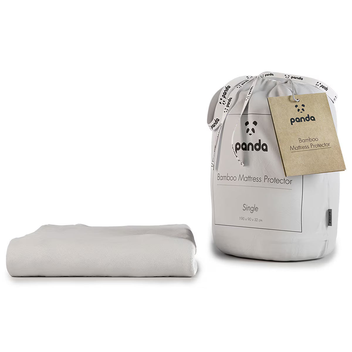 Panda Bamboo Mattress Protector, Single image 0