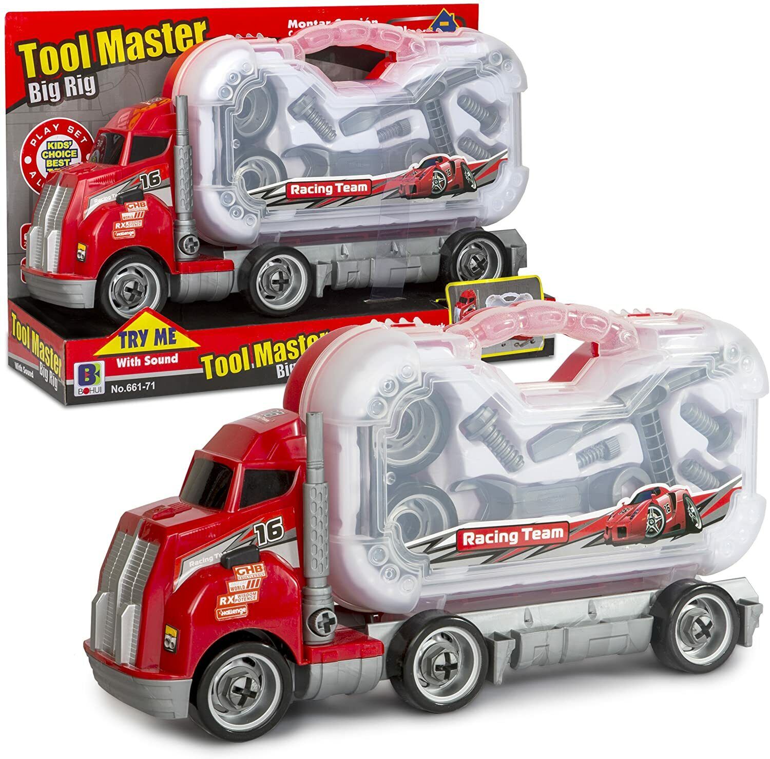 Big Daddy Transport Toy Truck With Tools To Take Apart image 0