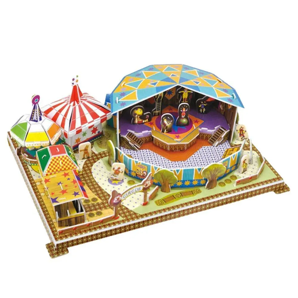 3-D Puzzle Building Set Create A Circus Jigsaw image 1