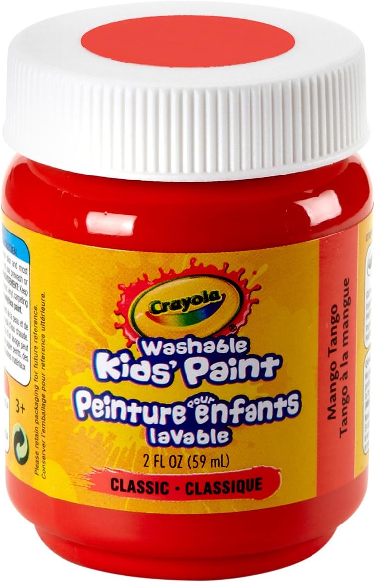 Crayola Washable Kids Paint - Mango Tango 2oz image 0