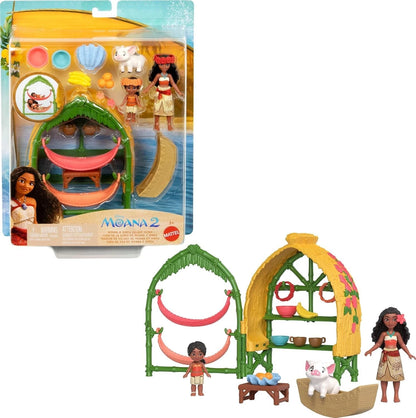 Disney Moana 2 Toys, Moana & Simea Village Home Playset image 0