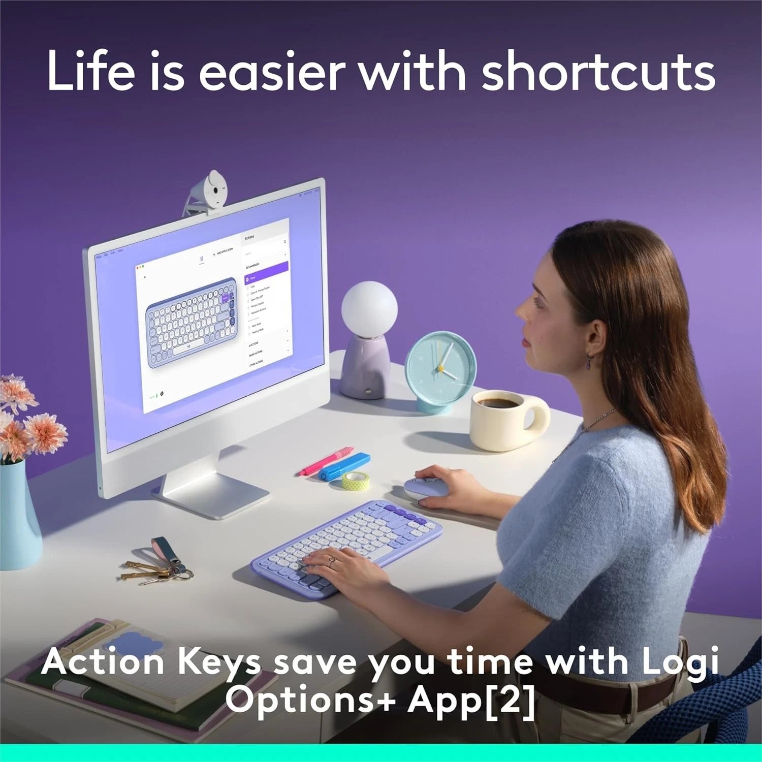 Logitech POP ICON Keys Wireless Bluetooth Keyboard image 17