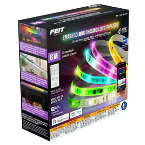 Feit Smart LED Colour Chase Strip Lights 19.6ft (6m) image 0