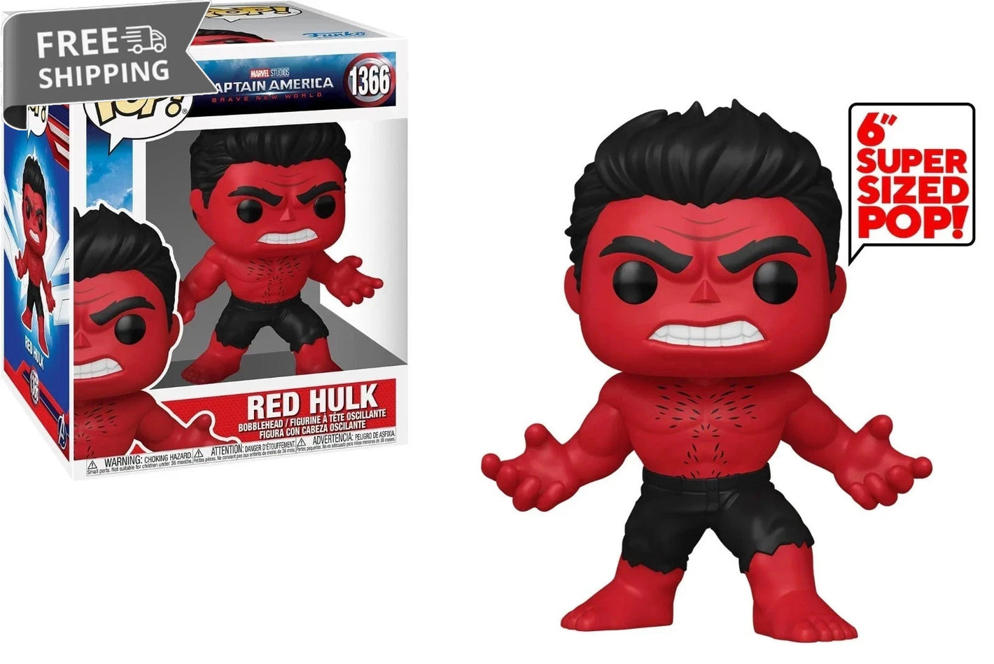 Funko Pop Super: Captain America: Brave New World - Red Hulk image 0
