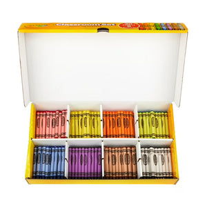 Coffret de crayons de couleur Crayola pour la classe, 240 unités, couleurs assorties, fournitures scolaires pour enseignants