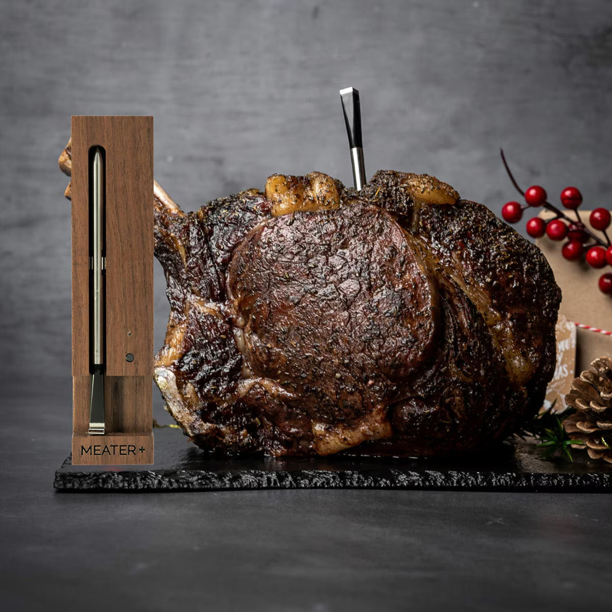 MEATER plus Wireless Meat Thermometer in Walnut