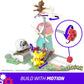 MEGA Pokémon Building Toys Set, Countryside Windmill with 240 Pieces, Motion and 3 Poseable Action Figures, for Kids, HKT21