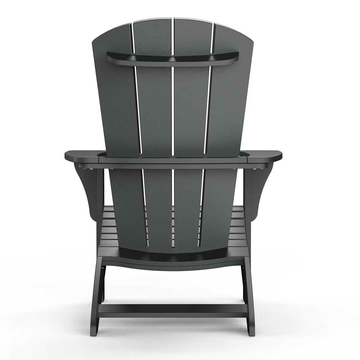 Leisure Line Adirondack Faux Wood Garden Chair in Grey