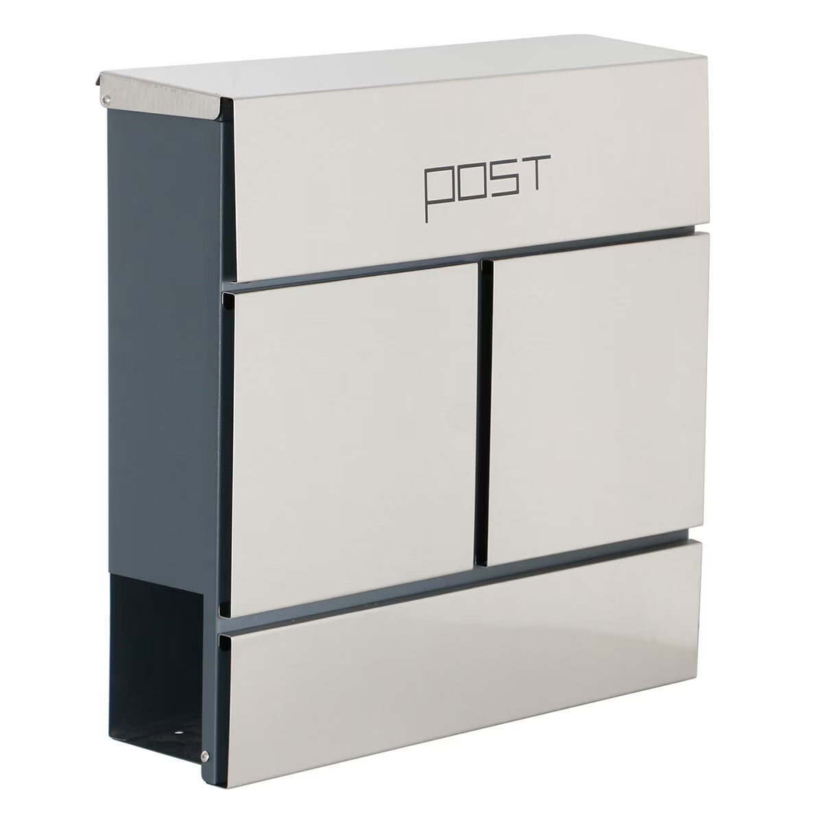 Phoenix Estilo Top Loading Letter Box MB0124KS in Stainless Steel with Key Lock image 0