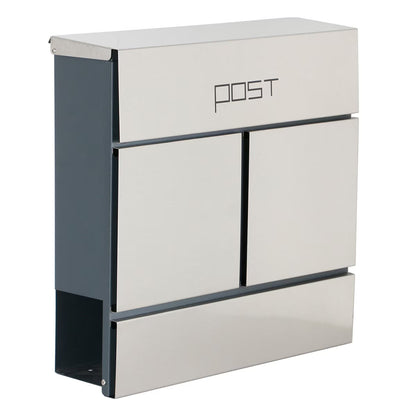 Phoenix Estilo Top Loading Letter Box MB0124KS in Stainless Steel with Key Lock image 0