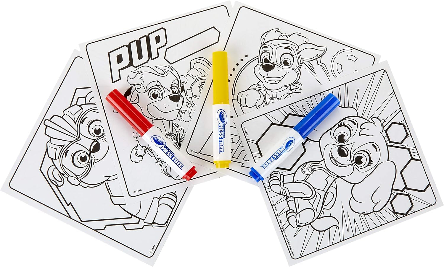 Color Wonder Paw Patrol Coloring Pages, Mess Free Coloring, Gift for Kids, Age 3, 4, 5, 6, Multi (75-7134)